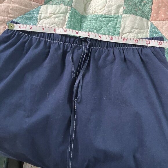 Vintage Liz Claiborne Maxi Skirt Womens M Navy Blue Y2K Coastal Sailor Fisherman - Picture 6 of 10